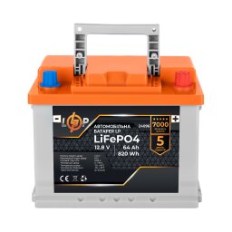 Автомобильный аккумулятор литиевый LP LiFePO4 12V - 64 Ah (+ справа) 