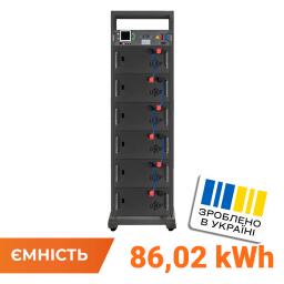 Высоковольтный аккумулятор LP LiFePO4 Battery HVM 307,2V 280Ah (86016 Wh) BMS 125А AB Lrack black
