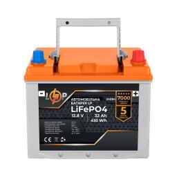 Автомобильный аккумулятор литиевый LP LiFePO4 12V - 32 Ah (+ справа)