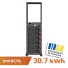 Аккумулятор LP LiFePO4 Battery HVM 307,2V 100Ah (30720 Wh) BMS 125А AB Lrack black - Изображение 1