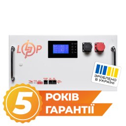 Аккумулятор LP LiFePO4 51,2V - 315 Ah (16128Wh) (BMS SP 200A/100А) RM RS485/CAN LCD WH