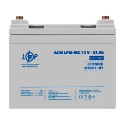 Аккумулятор мультигелевый LPM-MG 12V - 33 Ah + справа