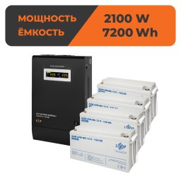 Комплект резервного живлення ДБЖ + мультигелева батарея (UPS W3000 + АКБ MG 7200Wh) null