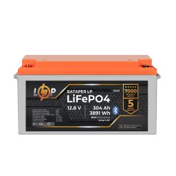 Акумулятор LP LiFePO4 12,8V - 304 Ah (3891Wh) (BMS 200A/200А) пластик Smart BT