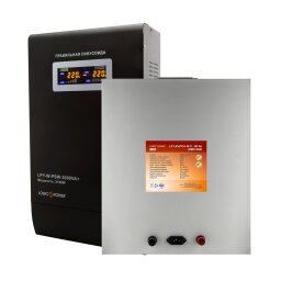 Комплект резервного питания для котла ИБП + литиевая (LiFePO4) батарея UPS W3000VA + АКБ LiFePO4 5200W