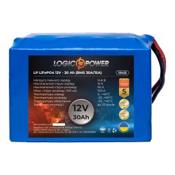 Аккумулятор LP LiFePO4 12V (12,8V) - 30 Ah (384Wh) (BMS 30A/15А)