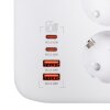 Сетевой фильтр (удлинитель) LogicPower F65WG4 (3x220V-3520W, 2xUSB-60W, 2xType-C 65W QC/PD) - Изображение 4