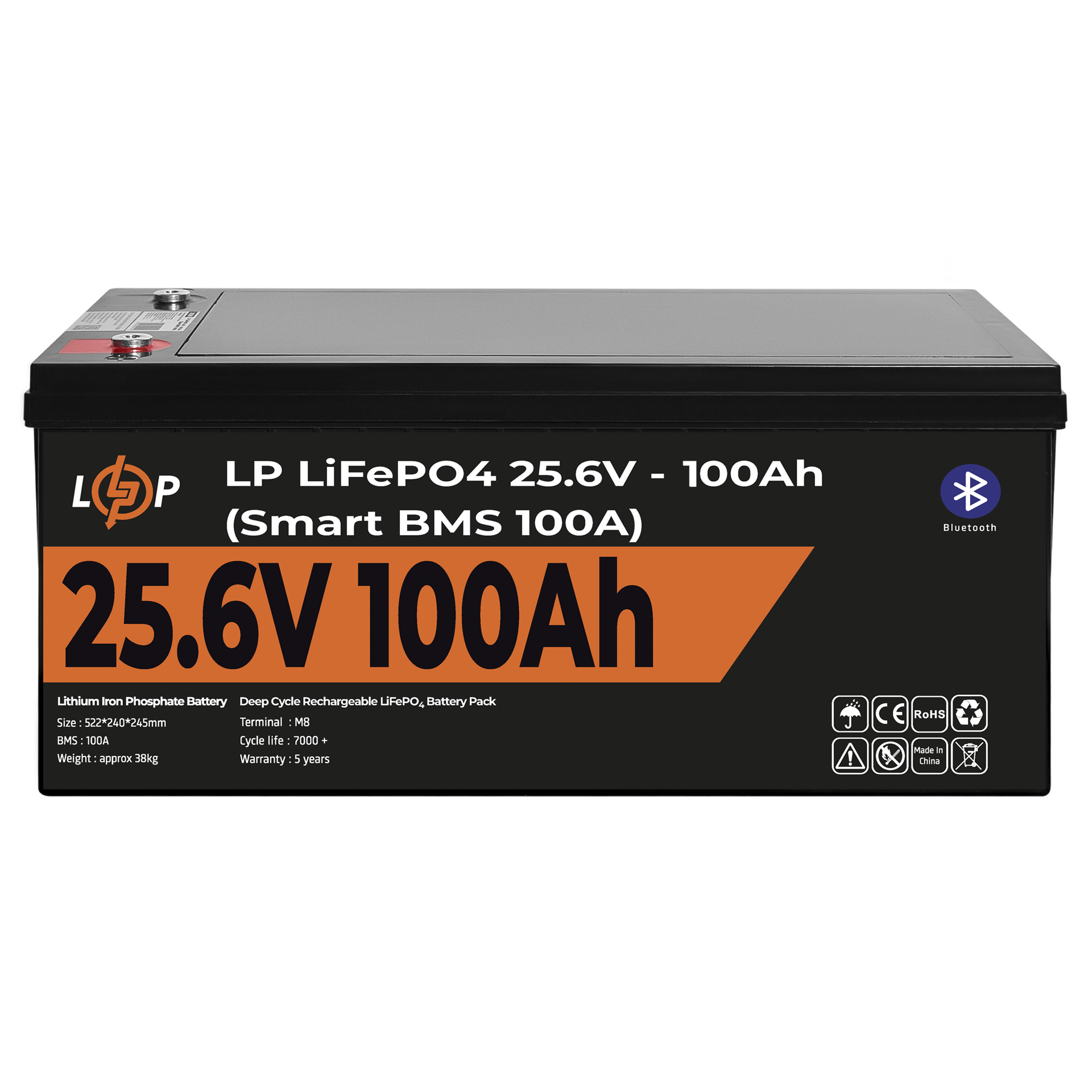 Аккумулятор литиевый LogicPower 24V (25,6V) - 100 Ah (2560Wh) купить