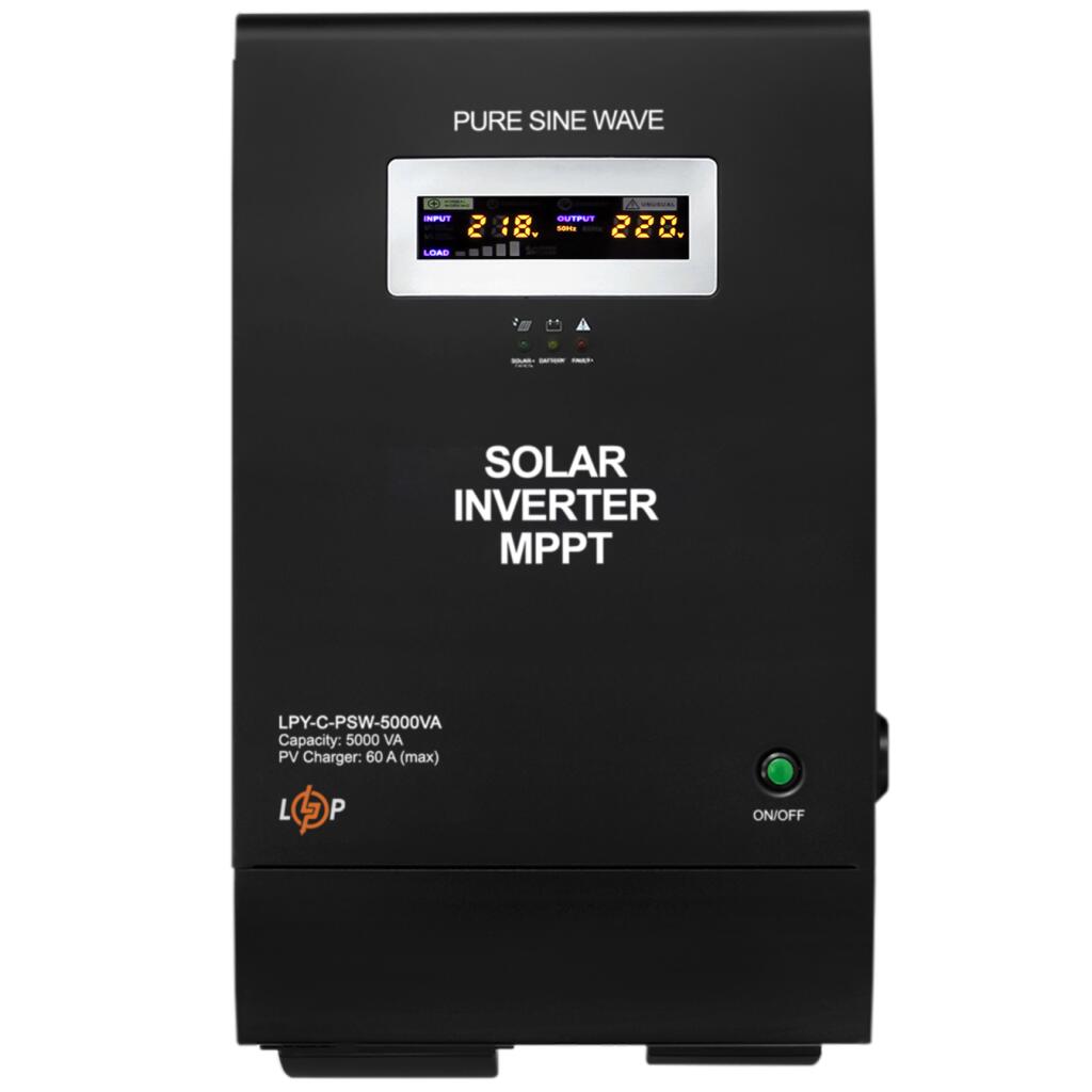 Cонячний інвертор (ДБЖ) LPY-C-PSW-5000VA (3500W) MPPT48V - Зображення 2