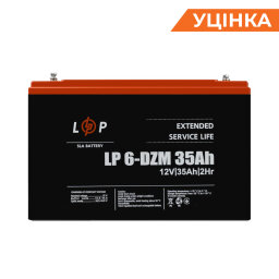 Распродажа (9335) Тяговый свинцово-кислотный AGM аккумулятор LP 6-DZM-35 Ah (01-2024)