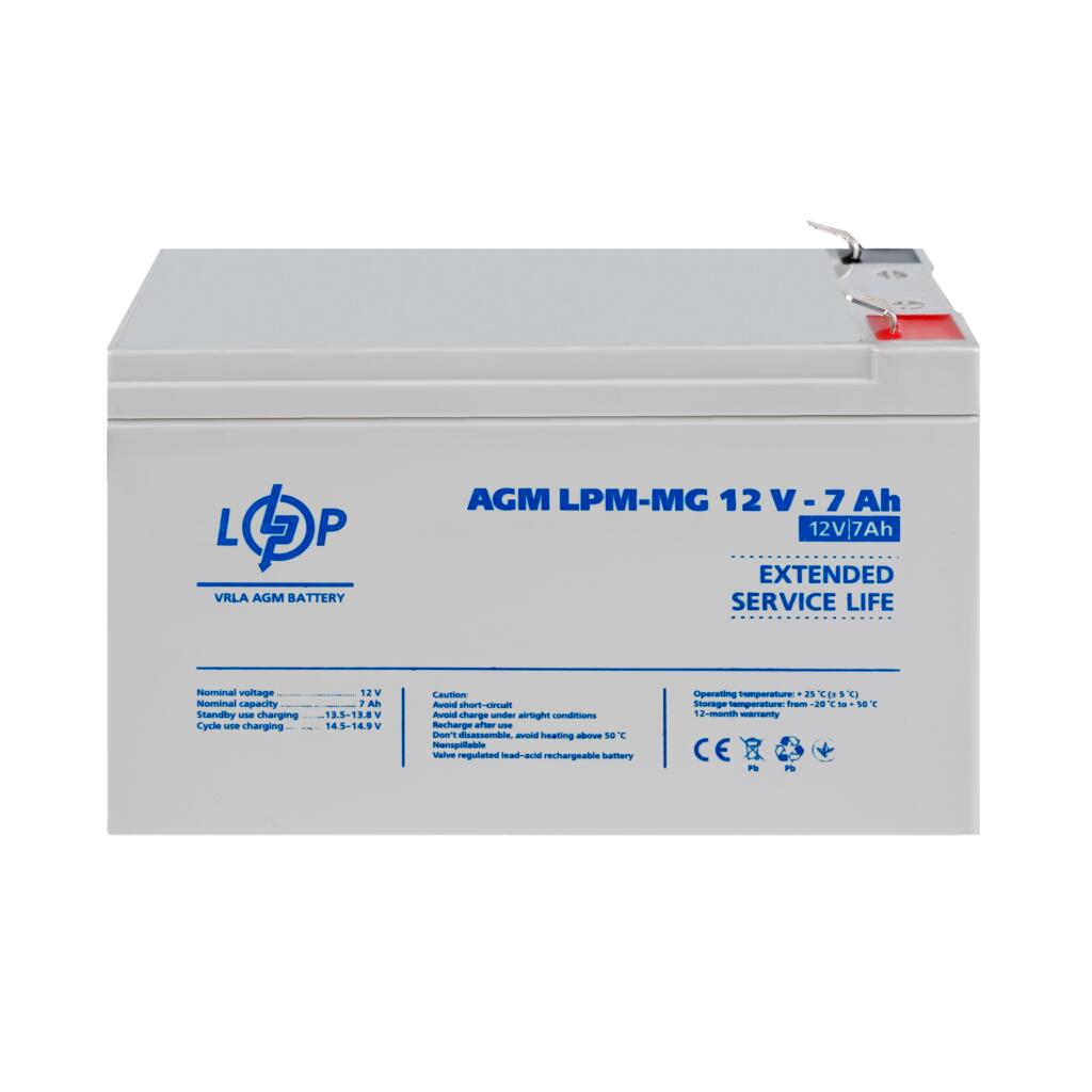Акумулятор мультигелевий LPM-MG 12V - 7 Ah - Зображення 2