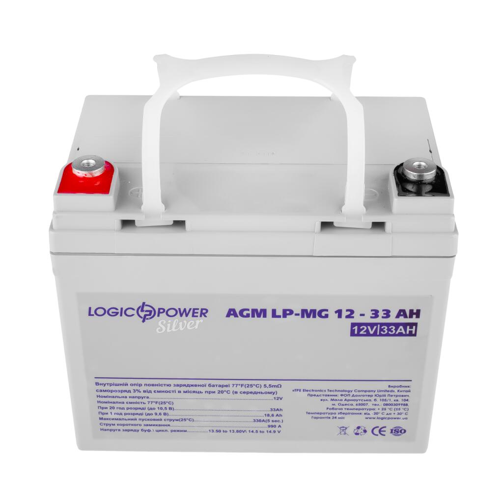 Аккумулятор мультигелевый LP-MG 12V - 33 Ah Silver - Изображение 2