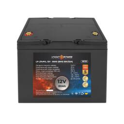 Аккумулятор LP LiFePO4 12V - 80 Ah (BMS 50A/25А) пластик для ИБП