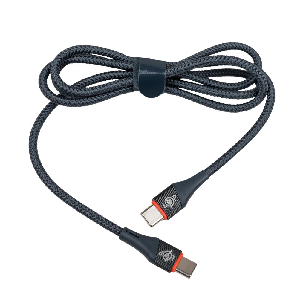 Кабель (шнур) для Apple IPhone 15 LP Type-C to Type-C 5A 65W зі швидкою зарядкою (QC) 1м C201MCI - Зображення 2