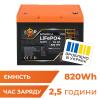Акумулятор LP LiFePO4 12,8V - 64 Ah (820Wh) (BMS 50A/25А) пластик для ДБЖ - Зображення 1