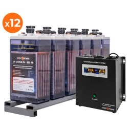 Комплект резервного живлення для підприємств ДБЖ + OPzS батарея (UPS W2500 + АКБ OPzS 7728W) 