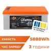 Акумулятор LP LiFePO4 25,6V - 230 Ah (5888Wh) (BMS 200A/200А) пластик LCD Smart BT - Изображение 1