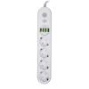 Сетевой фильтр (удлинитель) LP F24U4 (4x230V-2500W, 4xUSB-5V/3,4A 17W Auto Max) - Изображение 2
