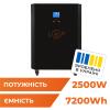 Система резервного питания LP Autonomic Power FW 2500W (АКБ 7200Wh) Черный глянец - Изображение 1