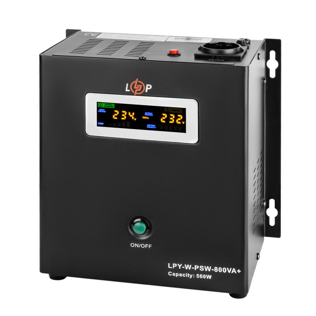 ИБП с правильной синусоидой 12V LPY-W-PSW-800VA+(560Вт)5A/15A - Изображение 3