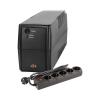 Комплект ИБП LPM-825VA-P (577Вт) + сетевой фильтр PREMIUM LP-X5 2 м Black (3520Вт) - Изображение 1