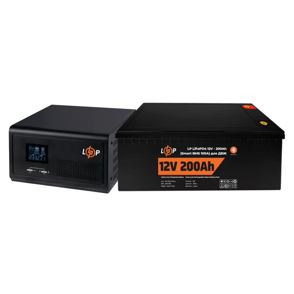 Комплект резервного питания LP(LogicPower) ИБП + литиевая (LiFePO4) батарея (UPS 1500VA + АКБ LiFePO4 2560W) - Изображение 3