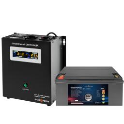 Комплект резервного питания для котла ИБП + литиевая (LiFePO4) батарея (UPS W1500VA + АКБ LiFePO4 3000W)