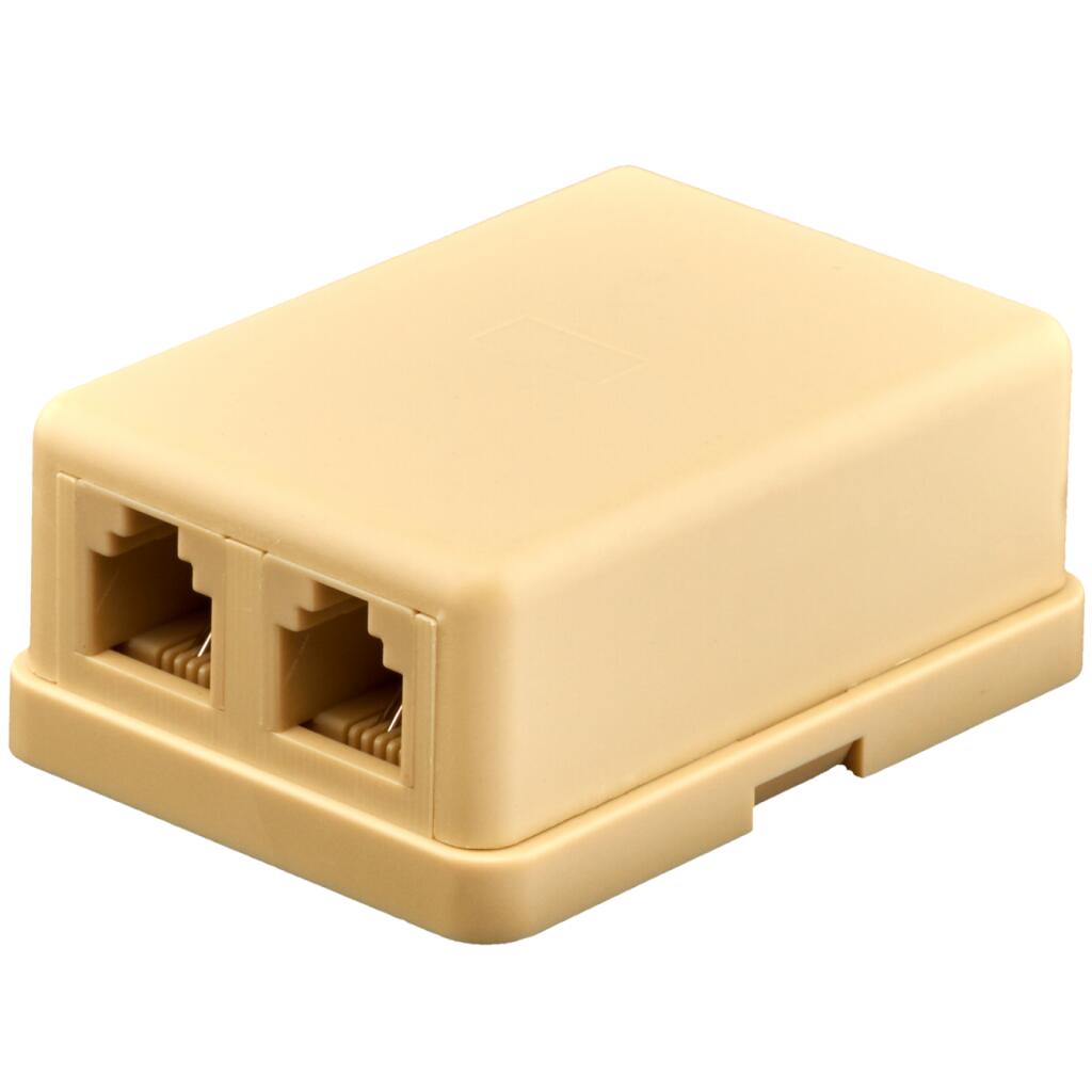 Розетка телефонная RJ12 2-порта LP-6P4C-2 - Изображение 2