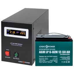 Комплект резервного питания ИБП + DZM батарея UPS B800 + АКБ DZM 650W