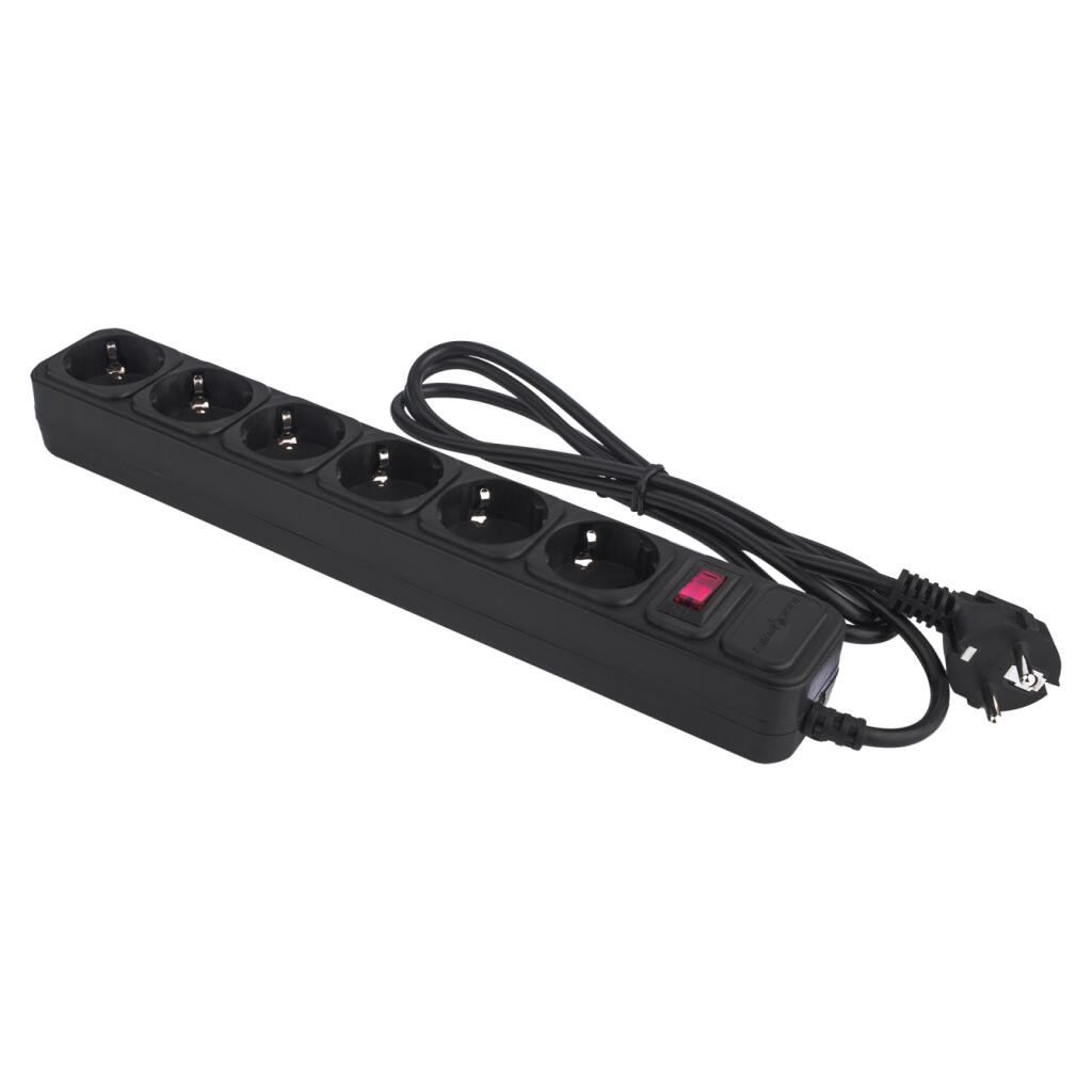 Сетевой фильтр LP-X6 1.8 м Black - Изображение 2