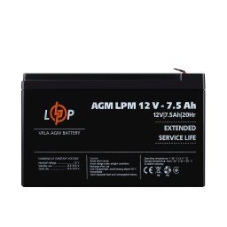 Аккумулятор AGM LPM 12V - 7.5 Ah 