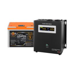 Комплект резервного питания LP (LogicPower) ИБП + литиевая (LiFePO4) батарея (UPS W2500+ АКБ LiFePO4 1280Wh) 