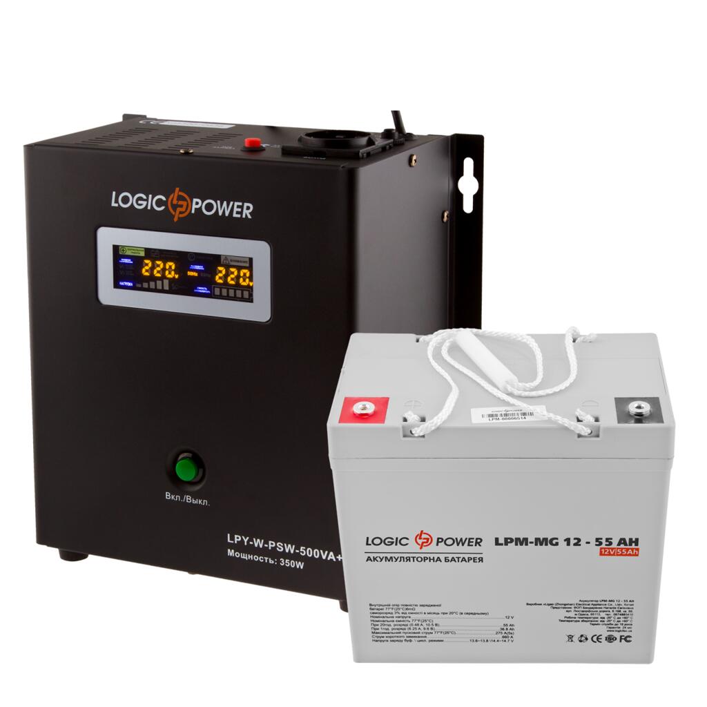 Комплект резервного живлення для котла LogicPower ДБЖ + мультигелева батарея (UPS W500 + АКБ MG 660Wh) - Зображення 5