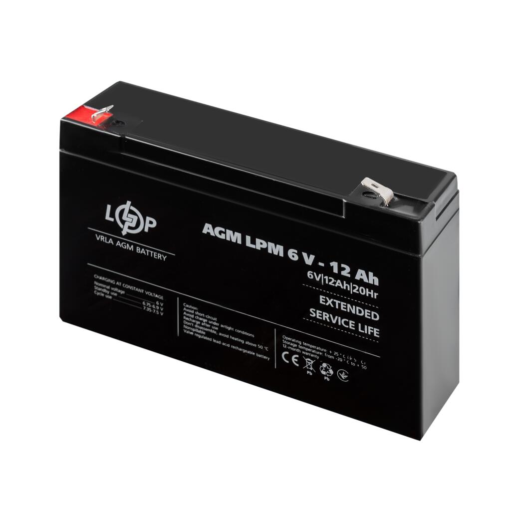 Распродажа Аккумулятор AGM LPM 6V - 12 Ah - Изображение 3