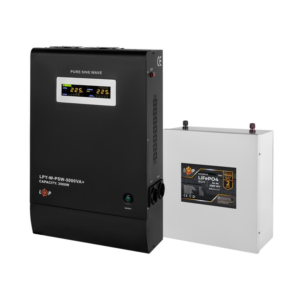 Комплект резервного питания LP (LogicPower) ИБП + литиевая (LiFePO4) батарея (UPS W3600+ АКБ LiFePO4 2560W) - Изображение 2