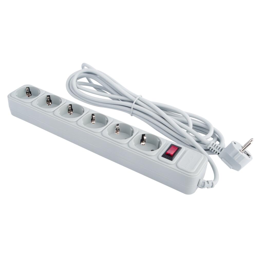 Сетевой фильтр LP-X6 4.5 м Grey - Изображение 2