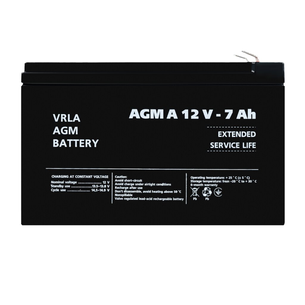 Акция. Аккумулятор AGM А 12V - 7 Ah - Изображение 1