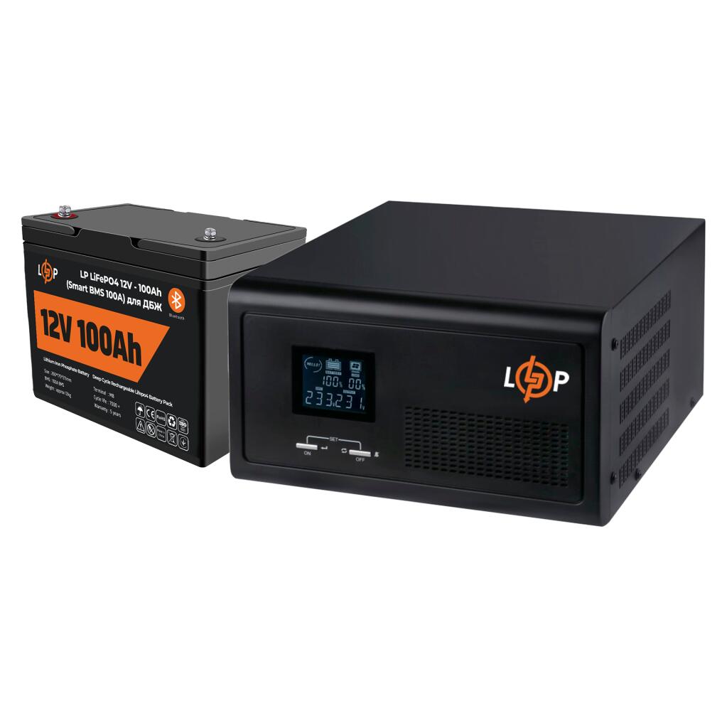 Комплект резервного питания LP(LogicPower) ИБП + литиевая (LiFePO4) батарея (UPS 1500VA + АКБ LiFePO4 1280W) - Изображение 2