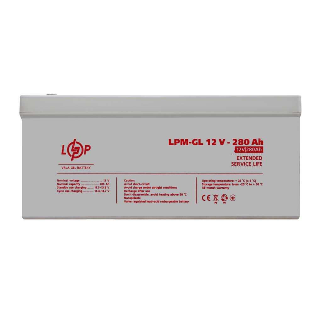 Аккумулятор гелевый LPM-GL 12V - 280 Ah - Изображение 1