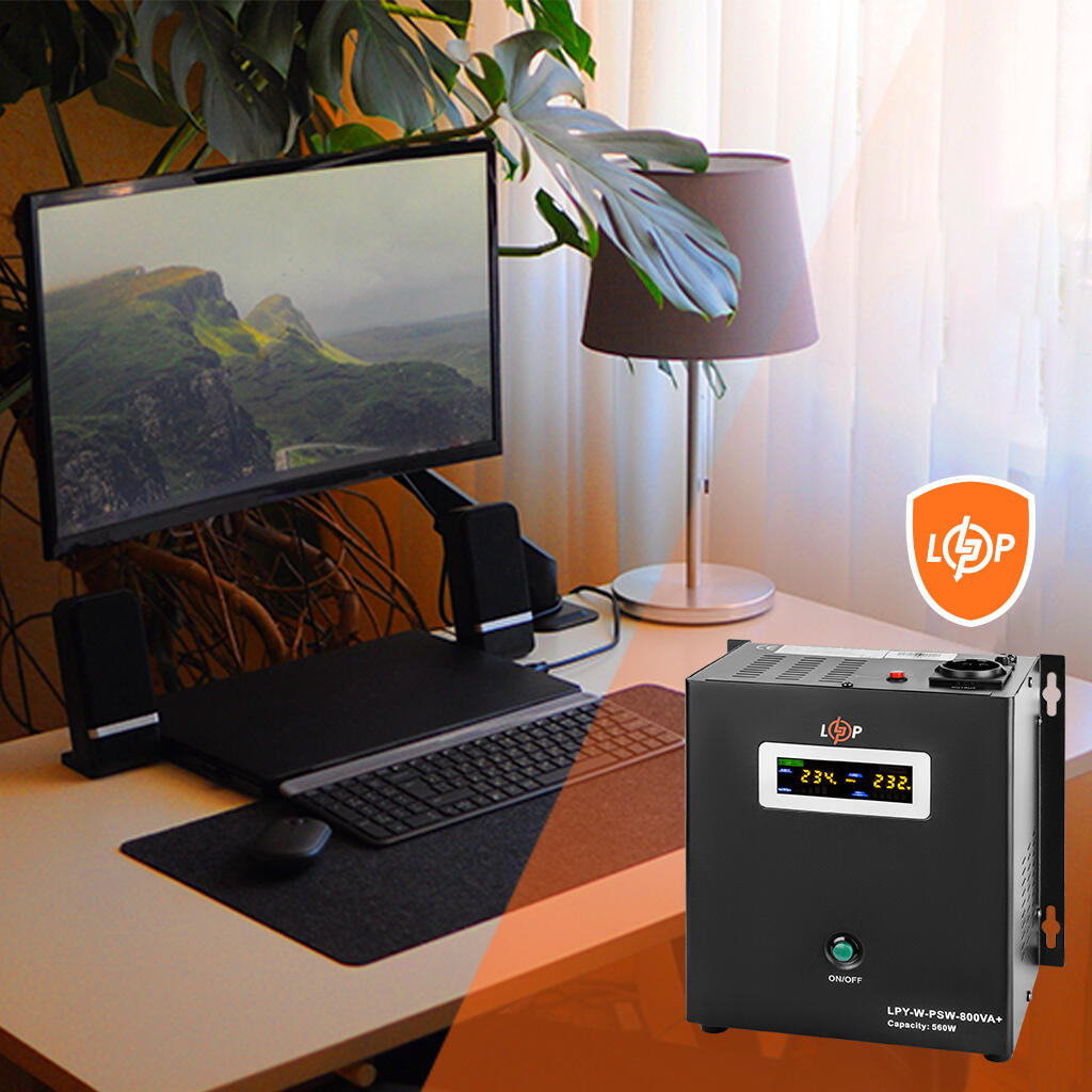 ИБП с правильной синусоидой 12V LPY-W-PSW-800VA+(560Вт)5A/15A - Изображение 9