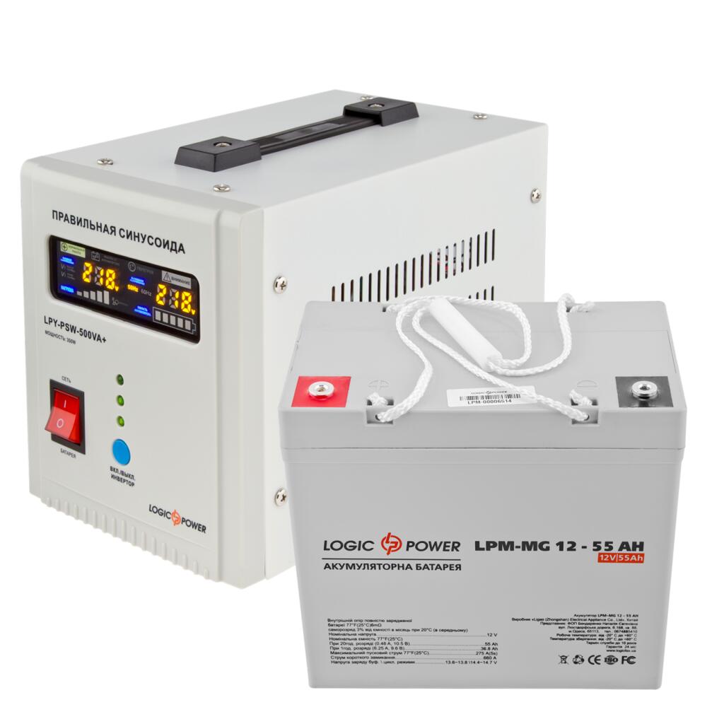 Комплект резервного питания для котла LogicPower ИБП + мультигелевая батарея (UPS 500 + АКБ MG 660Wh) - Изображение 3