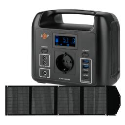 Многофункциональная портативная зарядная станция LP CHARGER 160 (160W, 204Wh) + Портативная солнечная панель LPS 100W