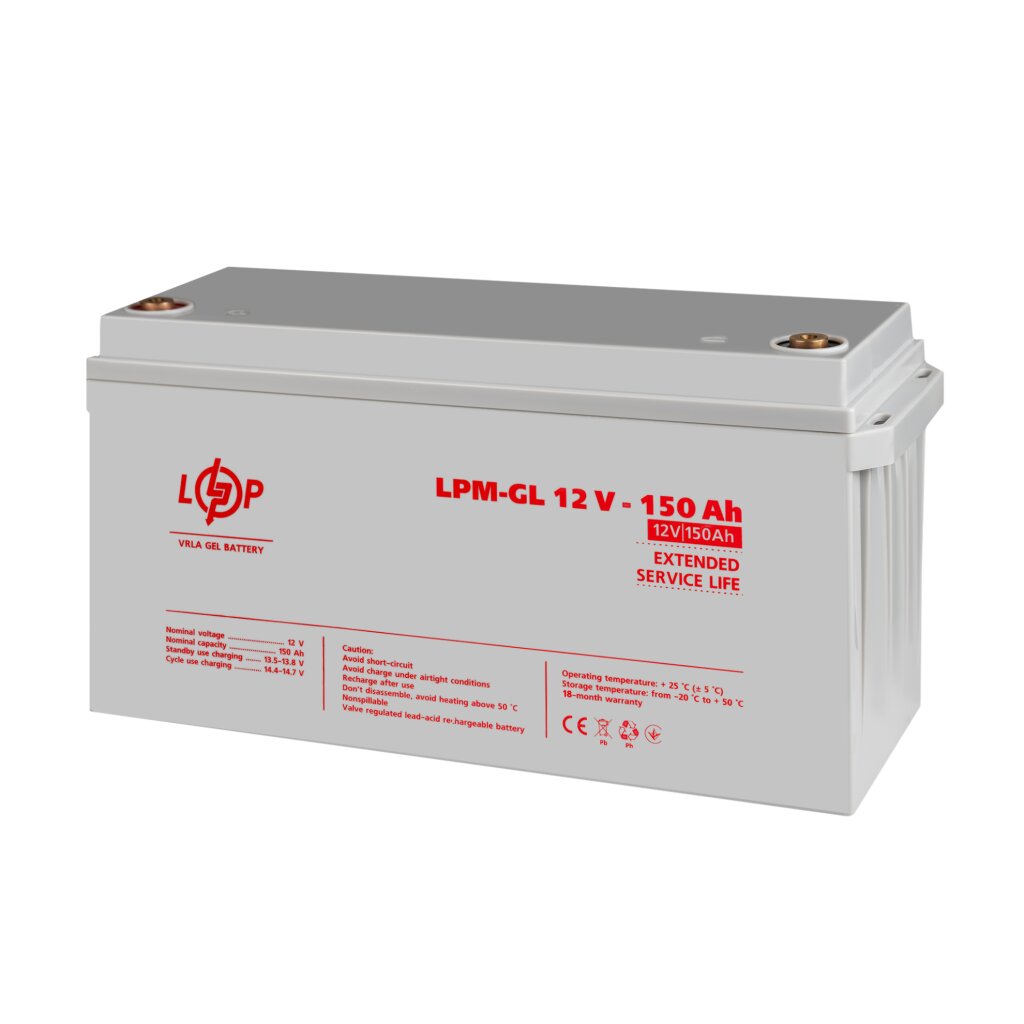 Аккумулятор гелевый LPM-GL 12V - 150 Ah - Изображение 3