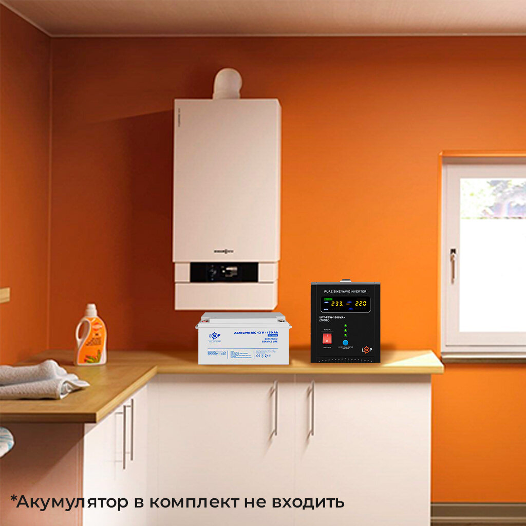 ДБЖ LogicPower LPY-PSW-1000VA+ (700Вт) 10A/20A з правильною синусоїдою 12V - Изображение 7