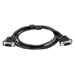 Кабель VGA-2.0BK 2 м черный (с двумя ферритовыми кольцами)