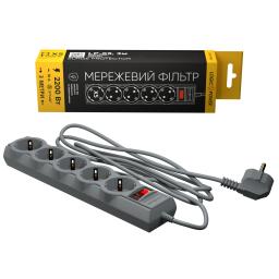 Сетевой фильтр PREMIUM LP-X5 3 м Grey (2200Вт)
