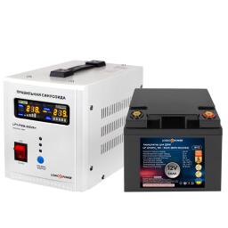 Комплект резервного питания для котла ИБП + литиевая (LiFePO4) батарея (UPS 500VA + АКБ LiFePO4 750W)