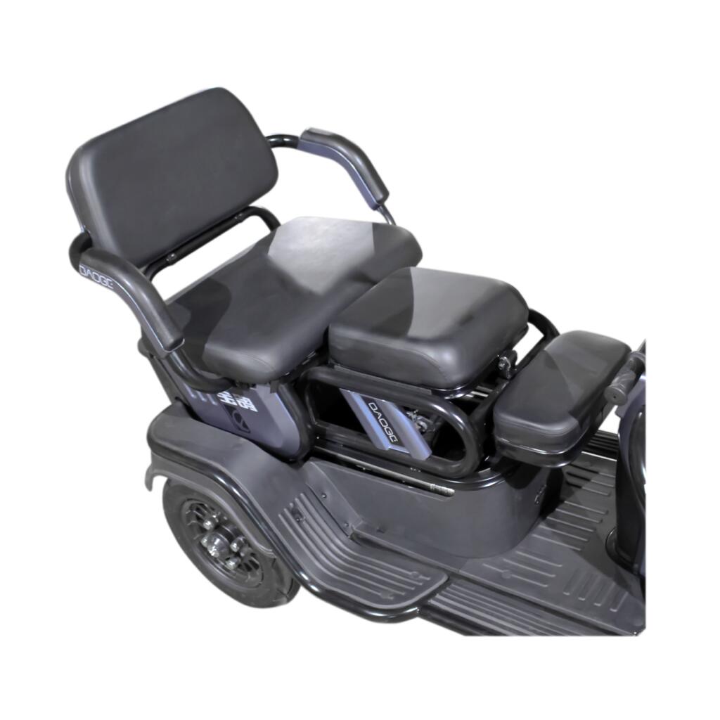 Электрический мопед AGAMI xk 650W/60V/20AH (DZM) (черный) - Изображение 7