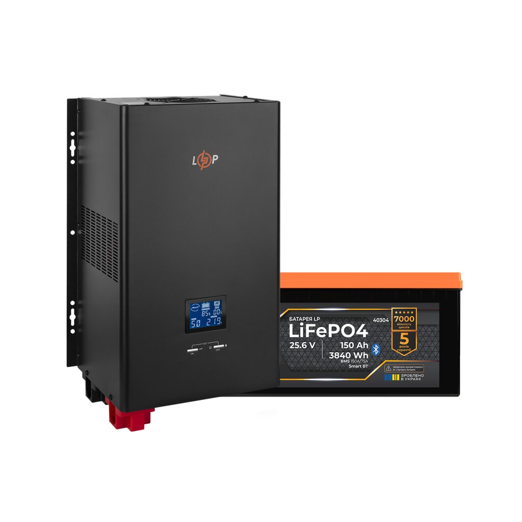 Комплект резервного питания LogicPower ИБП 3500W + литиевая (LiFePO4) батарея 3840 Wh - Изображение 2