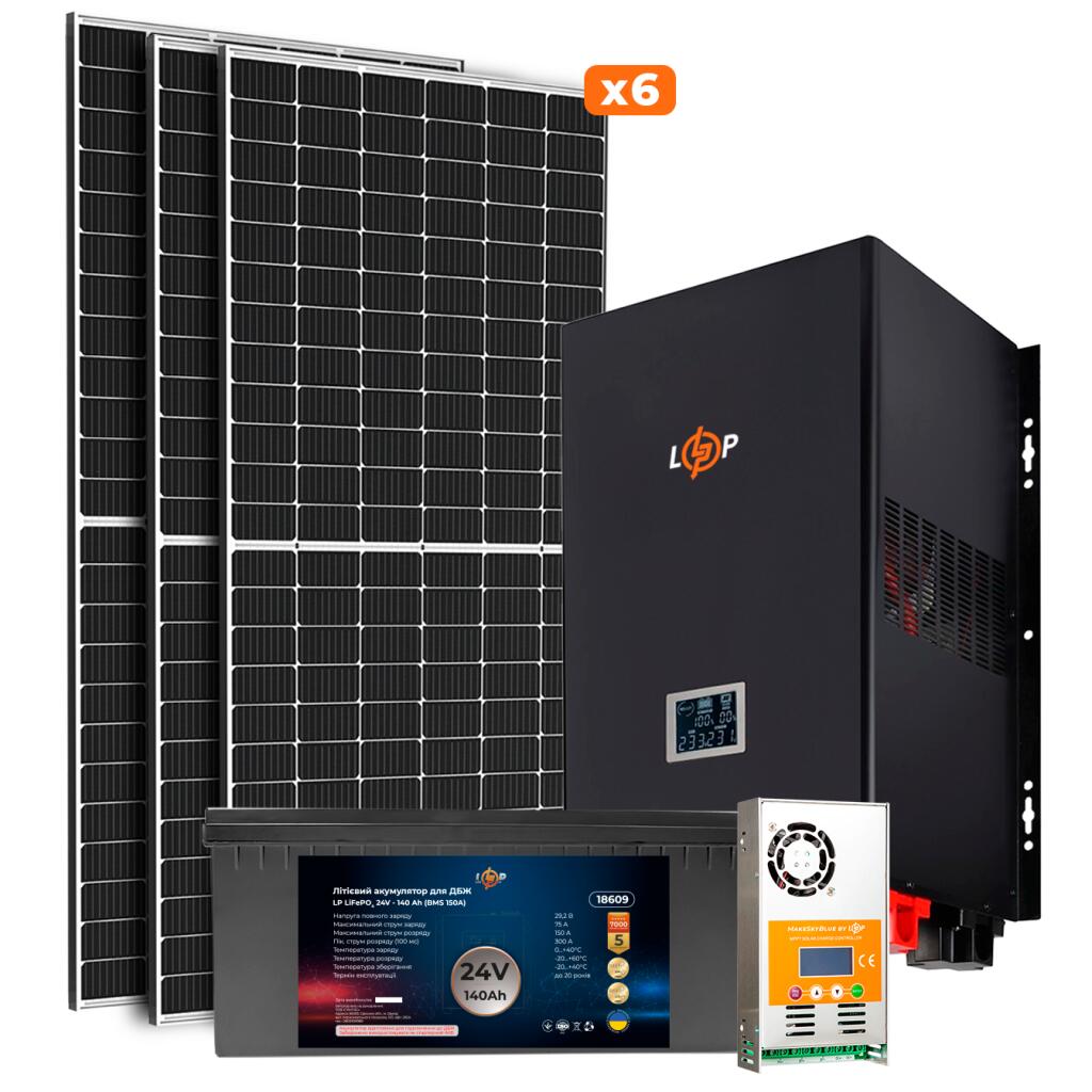 Сонячна електростанція (СЕС) Преміум 2.5kW АКБ 3.3kWh LiFePO4 140 Ah - Зображення 2